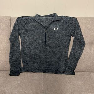 Under Amour navy blue Quarter zip - size large - very light weight